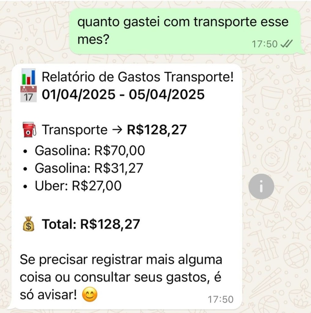 Envia relatórios detalhados